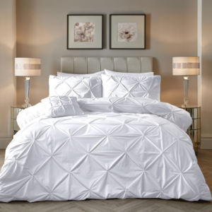 Velvet Pintuck Wit 240 x 200/220