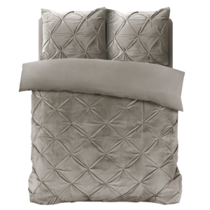 Velvet Pintuck Zand 200 x 200/220