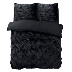 Velvet Pintuck Zwart 140 x 200/220