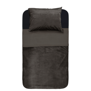 Velvet Piping Deep Taupe 140 x 220