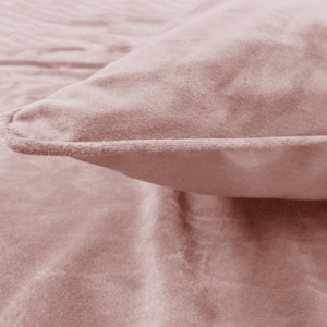 Velvet Piping Soft Pink 140 x 220