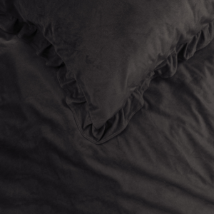 Velvet Ruffles Zwart 200 x 220