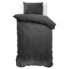 Velvet Uni Dekbedovertrek Antraciet 140 x 220
