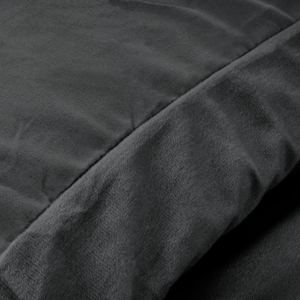 Velvet Uni Dekbedovertrek Antraciet 140 x 220