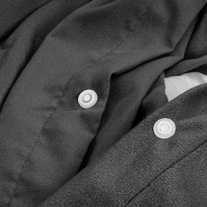 Velvet Uni Dekbedovertrek Antraciet 200 x 220