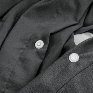 Velvet Uni Dekbedovertrek Antraciet 240 x 220