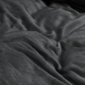 Velvet Uni Dekbedovertrek Antraciet 240 x 220