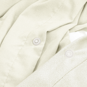 Velvet Uni Dekbedovertrek Creme 140 x 220