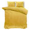 Velvet Uni Dekbedovertrek Goud 200 x 220