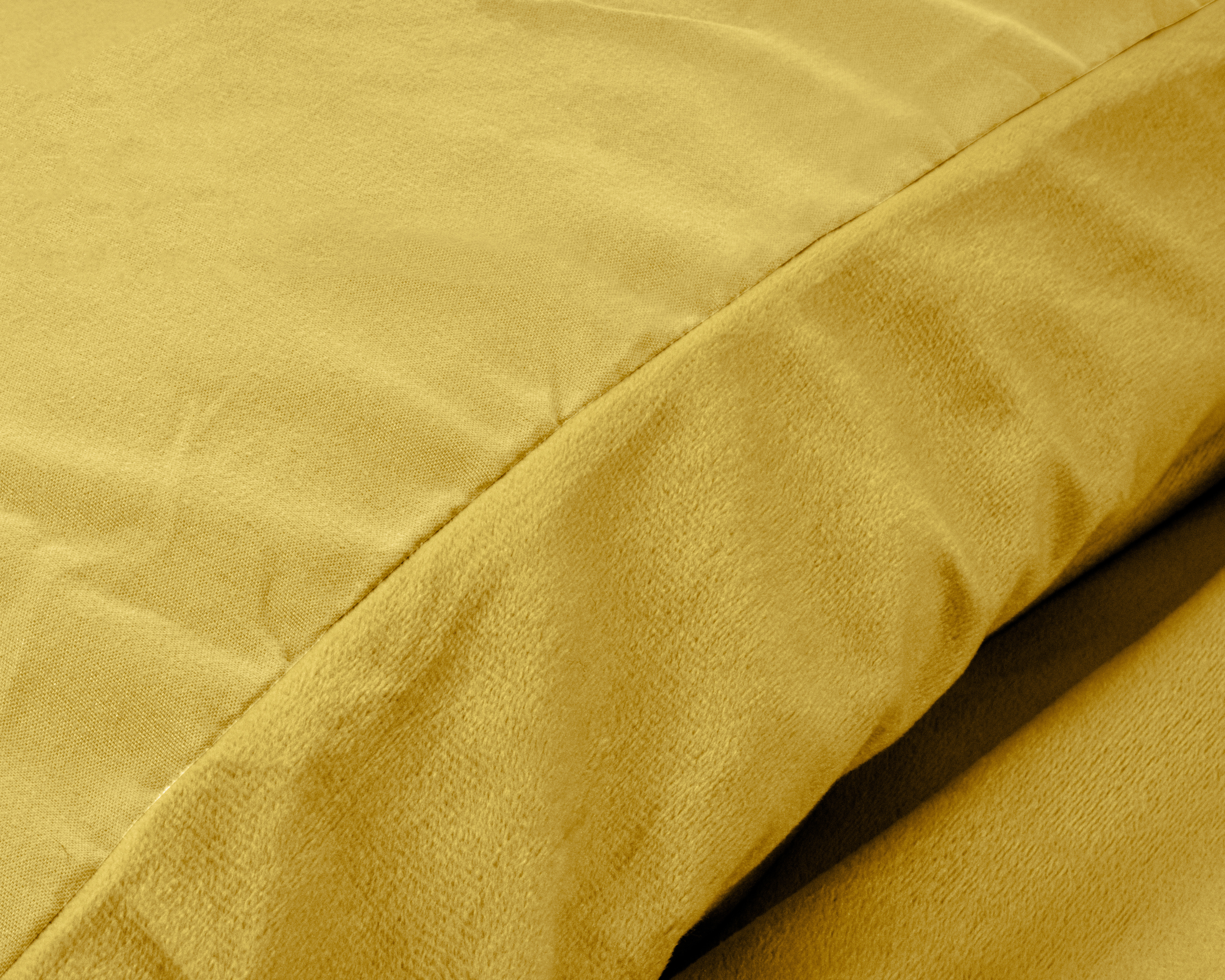 Velvet Uni Dekbedovertrek Goud 200 x 220