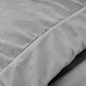 Velvet Uni Dekbedovertrek Grijs 140 x 220