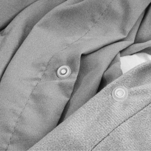 Velvet Uni Dekbedovertrek Grijs 200 x 220