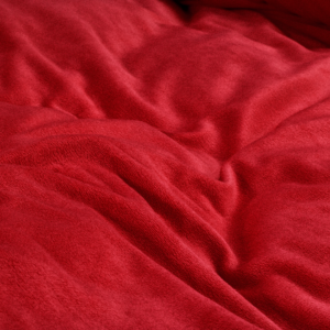 Velvet Uni Dekbedovertrek Rood 200 x 220
