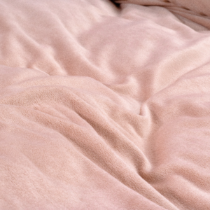 Velvet Uni Dekbedovertrek Roze 140 x 220