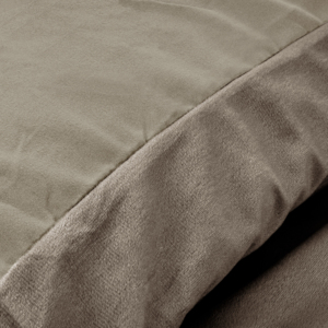 Velvet Uni Dekbedovertrek Taupe 240 x 220