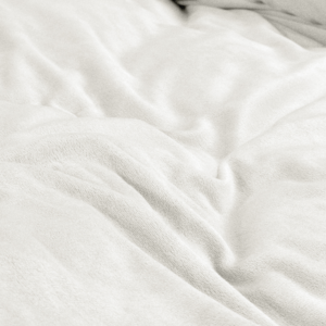 Velvet Uni Dekbedovertrek Wit 200 x 220