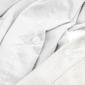 Velvet Uni Dekbedovertrek Wit 240 x 220