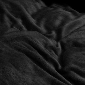 Velvet Uni Dekbedovertrek Zwart 200 x 220