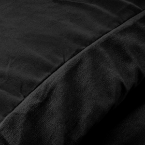 Velvet Uni Dekbedovertrek Zwart 240 x 220