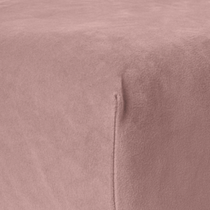 Velvet hoeslaken Oud Roze 160 x 200