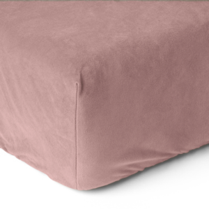 Velvet hoeslaken Oud Roze 180 x 200