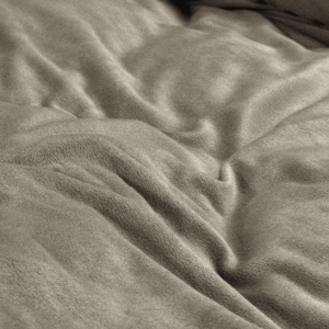 Velvet uni Taupe/Grijs 200 x 200/220