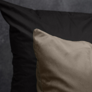 Velvet uni Taupe/Grijs 240 x 200/220