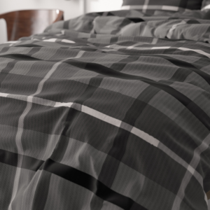 Vintage Check Antraciet 240 x 200/220