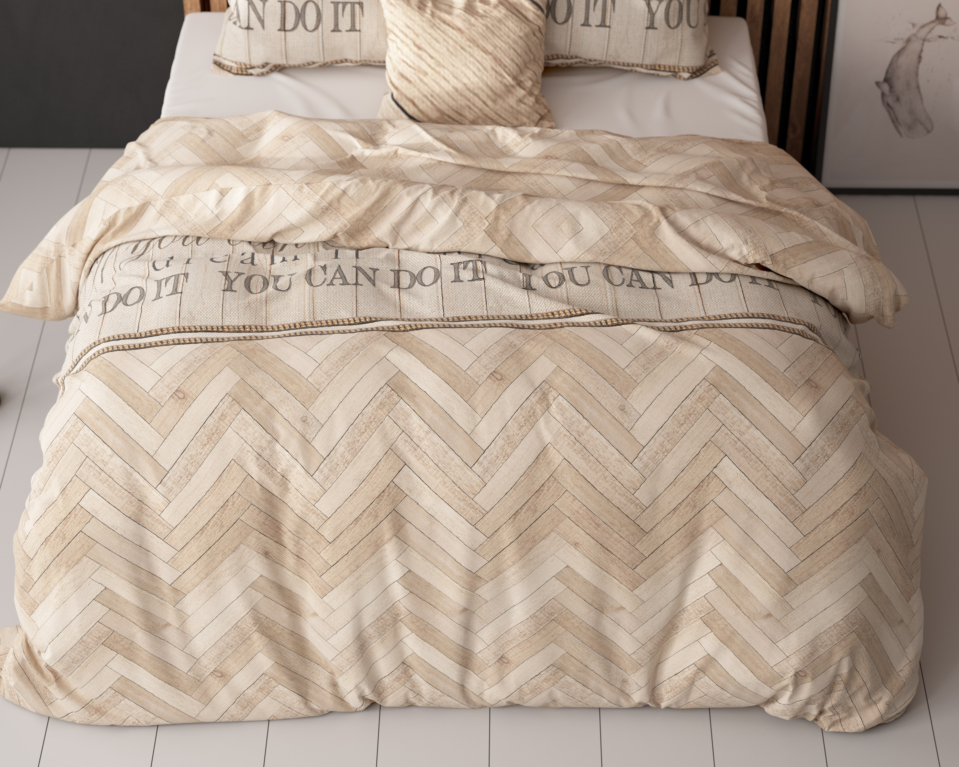 Visgraat Zand 200 x 220