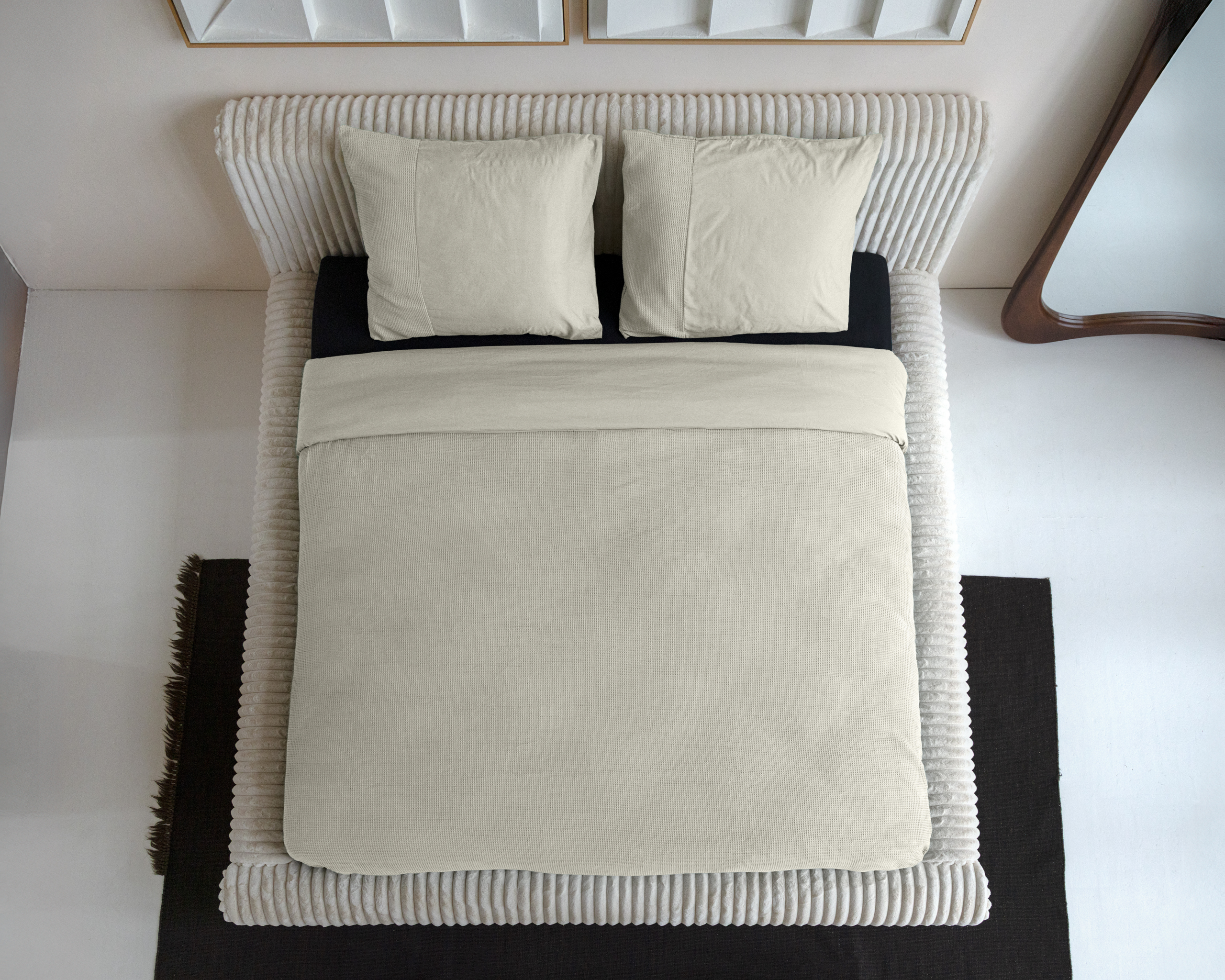 Waffle Beige 200 x 200/260