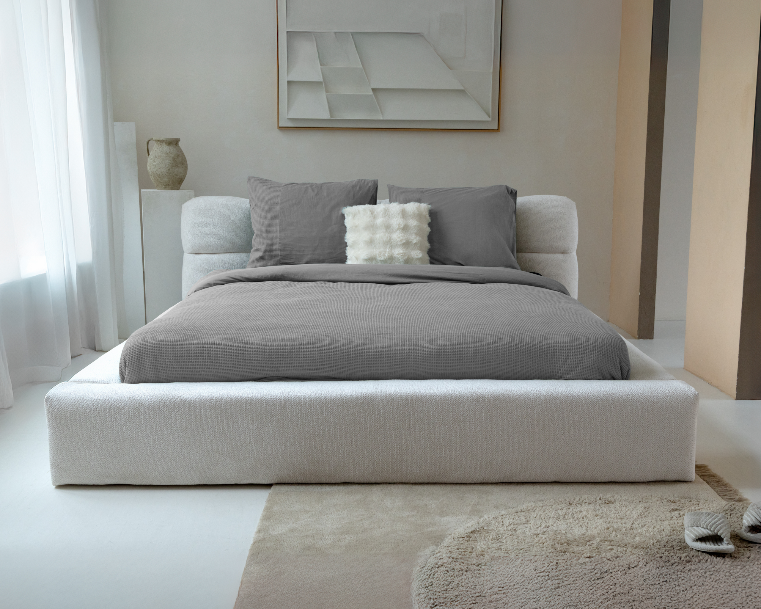 Waffle Grijs 260 x 200/260