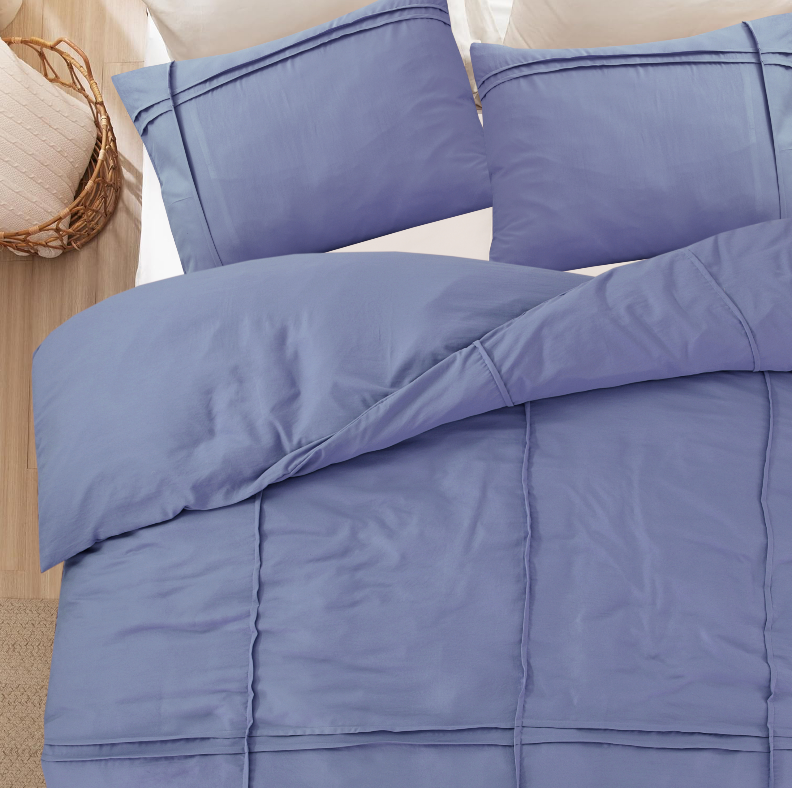 Washed Tufted Blauw 240 x 200/220