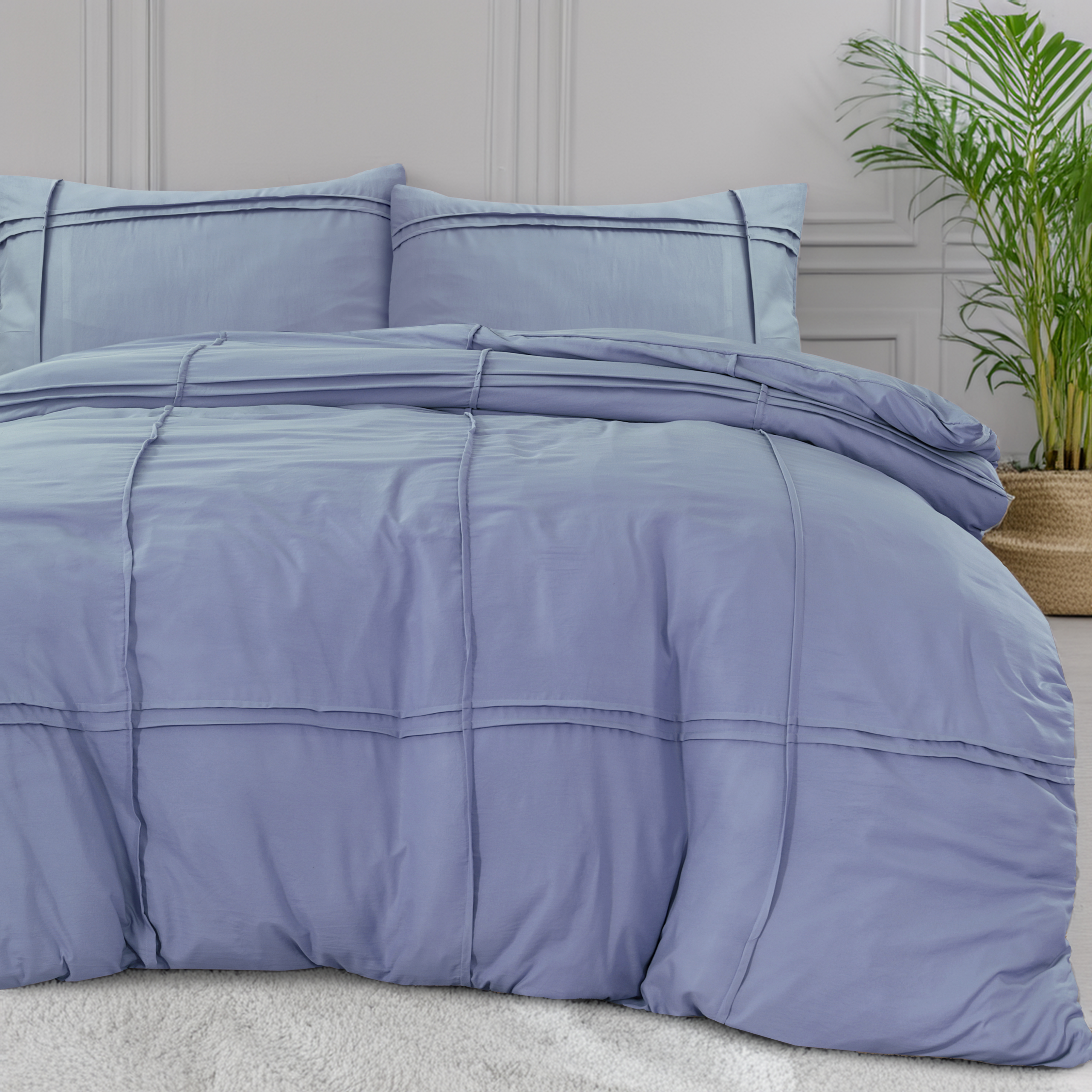 Washed Tufted Blauw 240 x 200/220