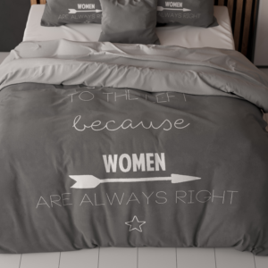 Women Always Right Antraciet 200 x 200/220